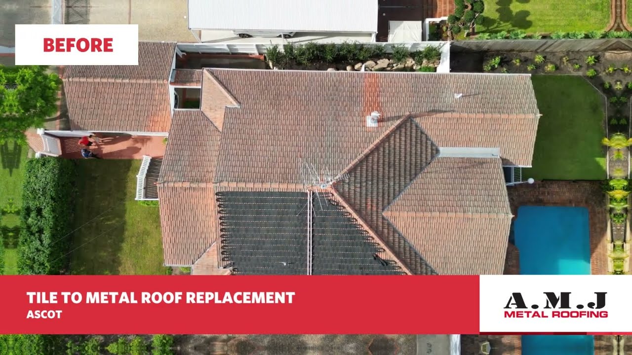 Tile to Metal Roof and Gutter Replacement - Ascot